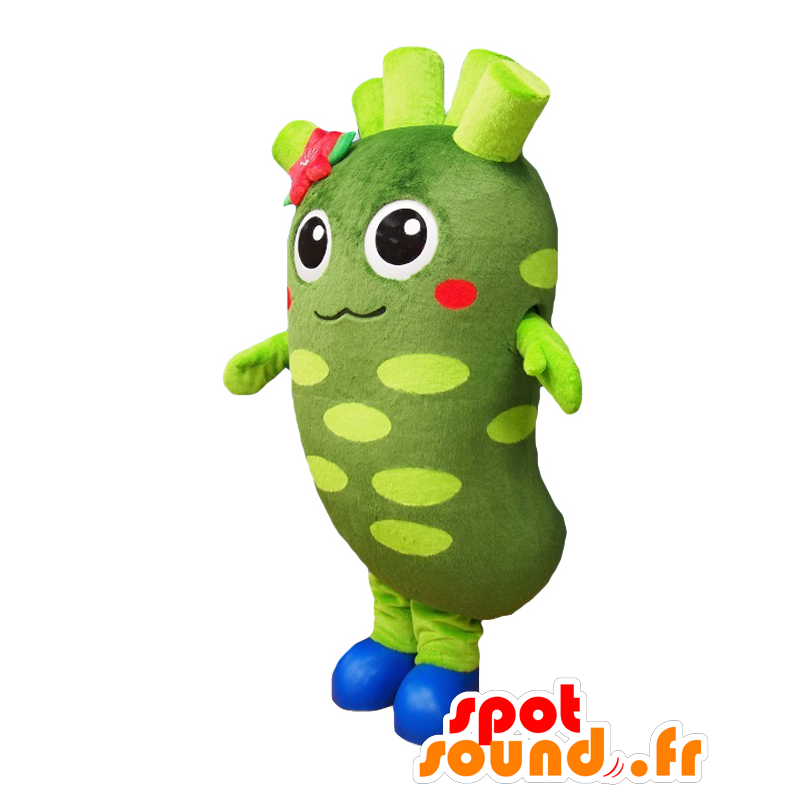 WASAPI mascotte, verde radice di rafano, wasabi - MASFR27175 - Yuru-Chara mascotte giapponese