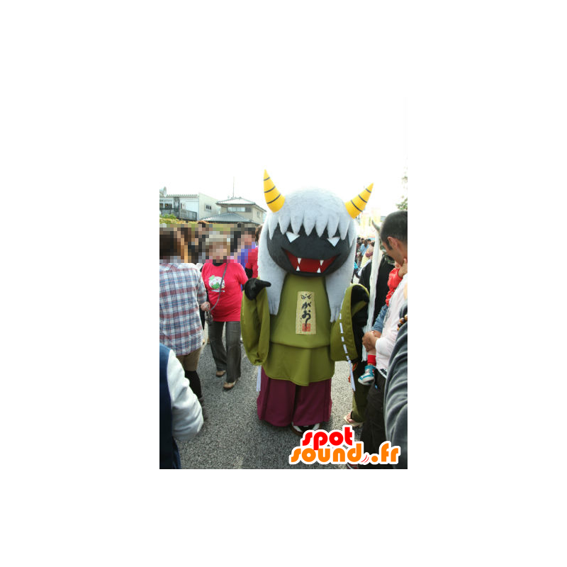 Mascot AzumaOmi Gao, heks, duivel met hoektanden - MASFR27177 - Yuru-Chara Japanse Mascottes