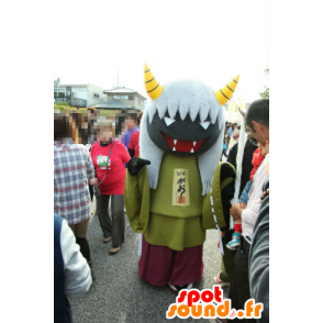 Mascot AzumaOmi Gao, witch, devil with fangs - MASFR27177 - Yuru-Chara Japanese mascots