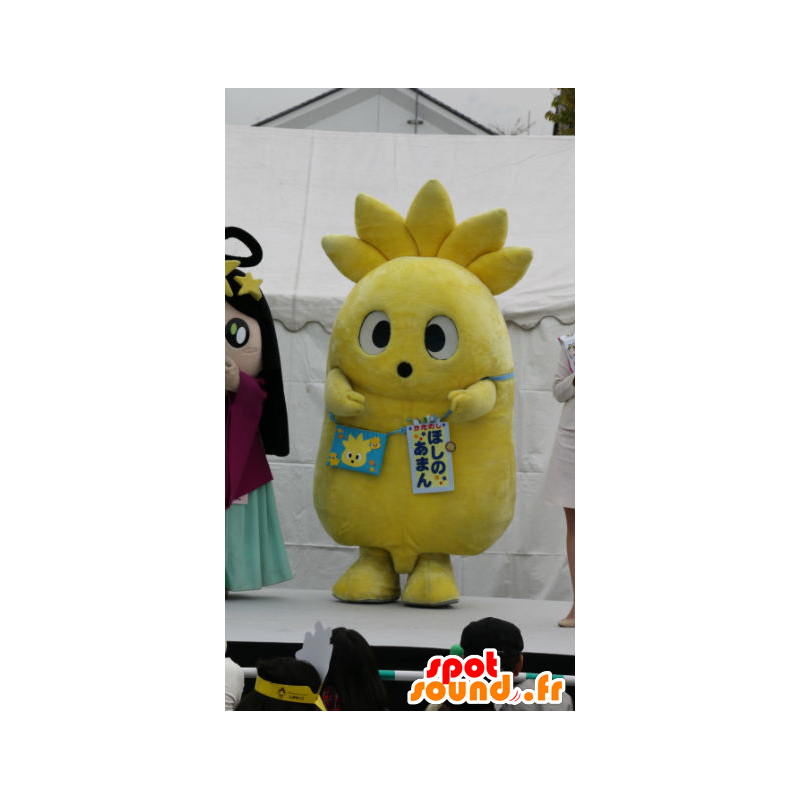 Mascotte d'Aman l'étoile - Mascotte d'étoile jaune géante - MASFR27181 - Mascottes Yuru-Chara Japonaises