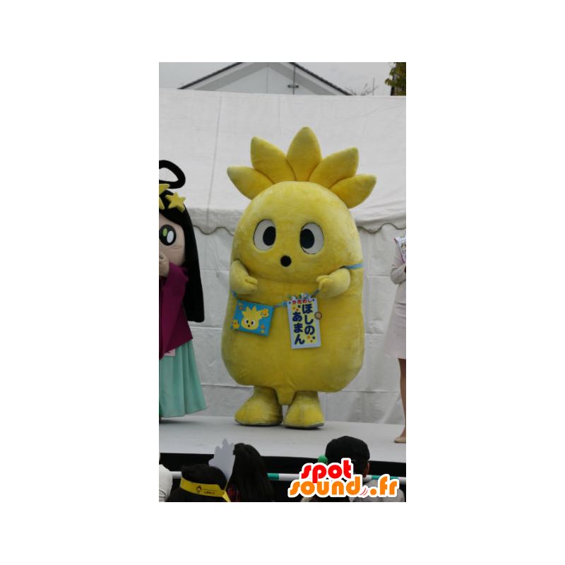 Maskot Aman hvězda - obří žlutá hvězda maskot - MASFR27181 - Yuru-Chara japonské Maskoti