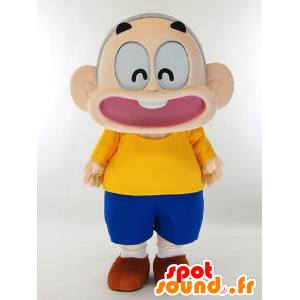 Mascot Bonchikun, menino engraçado com um grande sorriso - MASFR27182 - Yuru-Chara Mascotes japoneses