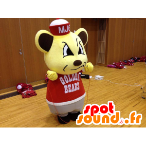 Mascotte de Mino Jiyu Gakuen, ours jaune des Golden Bears - MASFR27184 - Mascottes Yuru-Chara Japonaises