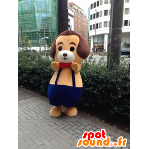 Mascot Goethe-kun, oranje en bruine hond met overalls - MASFR27185 - Yuru-Chara Japanse Mascottes