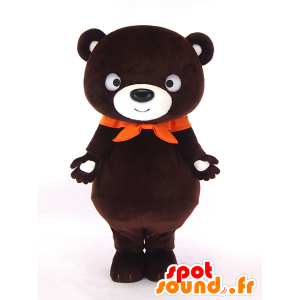 Mascotte brown bear, big brown teddy - MASFR27187 - Yuru-Chara Japanese mascots