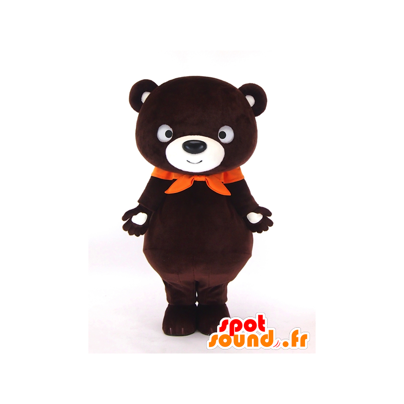 Mascotte orso bruno, grande orsacchiotto marrone - MASFR27187 - Yuru-Chara mascotte giapponese