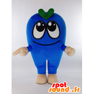 Mascota Asumon, chico de color azul y verde con ojos grandes - MASFR27190 - Yuru-Chara mascotas japonesas