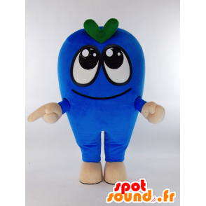 Mascot Asumon, cara azul e verde com grandes olhos - MASFR27190 - Yuru-Chara Mascotes japoneses