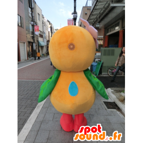Yutotto mascot hummingbird orange yellow green and red bird - MASFR27194 - Yuru-Chara Japanese mascots
