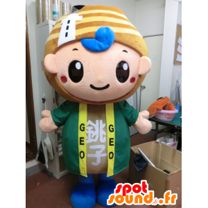 Jiotcho Choshi Geopark mascotte ragazzo con un faro - MASFR27197 - Yuru-Chara mascotte giapponese