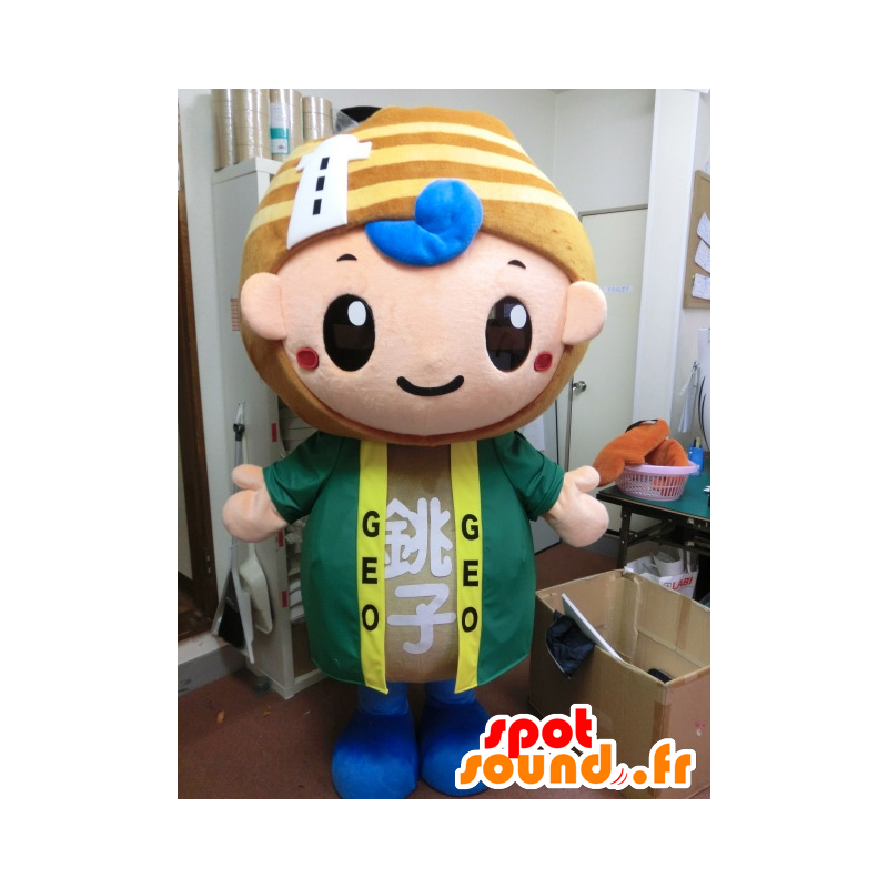 Jiotcho Choshi Geopark mascotte ragazzo con un faro - MASFR27197 - Yuru-Chara mascotte giapponese