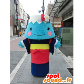 Mascot Tea Miyan, montanha azul e branco gigante - MASFR27198 - Yuru-Chara Mascotes japoneses