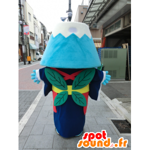 Mascot Tea Miyan, giant blue and white mountain - MASFR27198 - Yuru-Chara Japanese mascots
