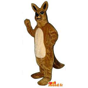 Traje canguru bege. Austrália - MASFR007015 - mascotes canguru