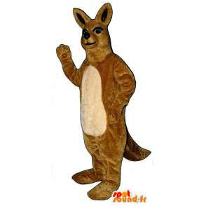 Béžový kostým klokana. Austrálie - MASFR007015 - klokaní maskoti