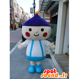 Mascot Arabun al-kun, a boy with hat and overalls - MASFR27201 - Yuru-Chara Japanese mascots
