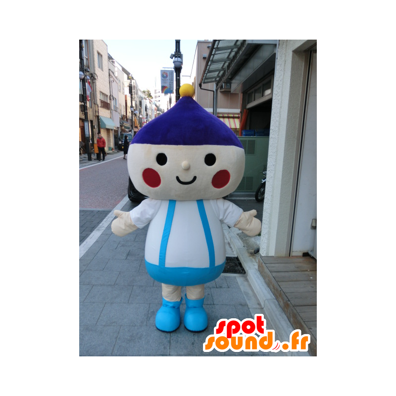 Mascot Arabun al-kun, a boy with hat and overalls - MASFR27201 - Yuru-Chara Japanese mascots