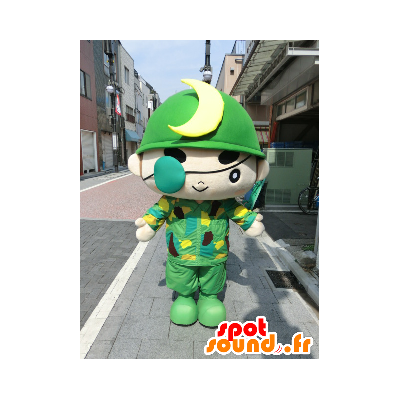 Mascot Masamune-kun, militair, land soldaat - MASFR27203 - Yuru-Chara Japanse Mascottes
