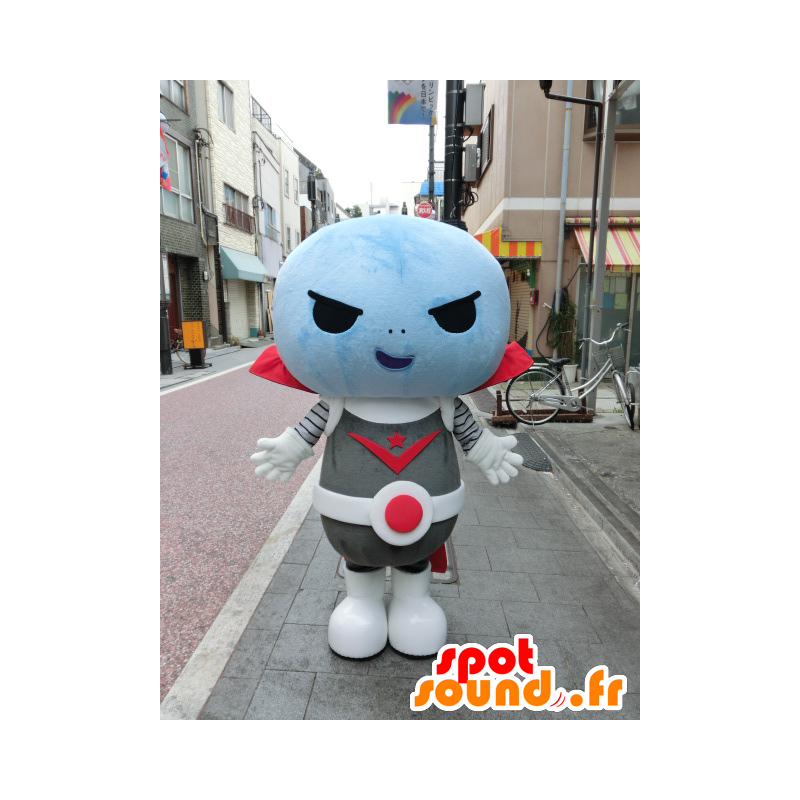 Mascotte de Uchi, personnage futuriste avec une cape - MASFR27205 - Mascottes Yuru-Chara Japonaises