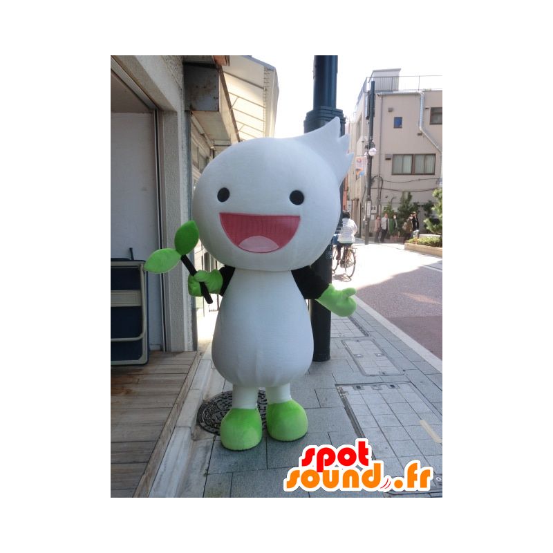 Mascotte Techno-kun, bianco e verde - MASFR27206 - Yuru-Chara mascotte giapponese