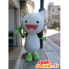 Mascot Techno-kun, wit en groen man - MASFR27206 - Yuru-Chara Japanse Mascottes