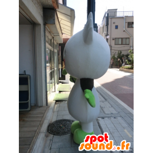 Mascot Techno-kun, hvit og grønn mann - MASFR27206 - Yuru-Chara japanske Mascots