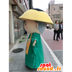 Mascot Ei thee Shimada, Japan met een schort en een hoed - MASFR27207 - Yuru-Chara Japanse Mascottes