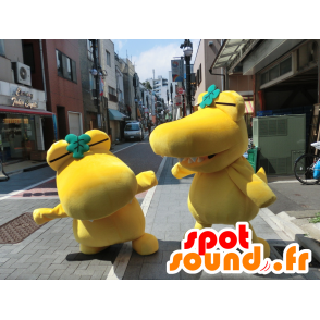 2 mascotas Kashiwani cocodrilos amarillo de gran éxito - MASFR27208 - Yuru-Chara mascotas japonesas