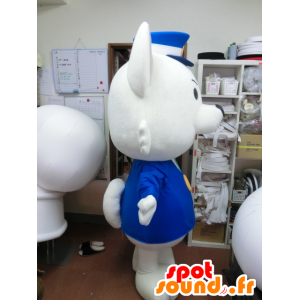 Mascot AkiAyumi kun, conductor del autobús perro blanco - MASFR27210 - Yuru-Chara mascotas japonesas