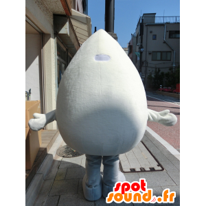 Mascot ethusiasm kun, leuke witte robot en lachend - MASFR27211 - Yuru-Chara Japanse Mascottes