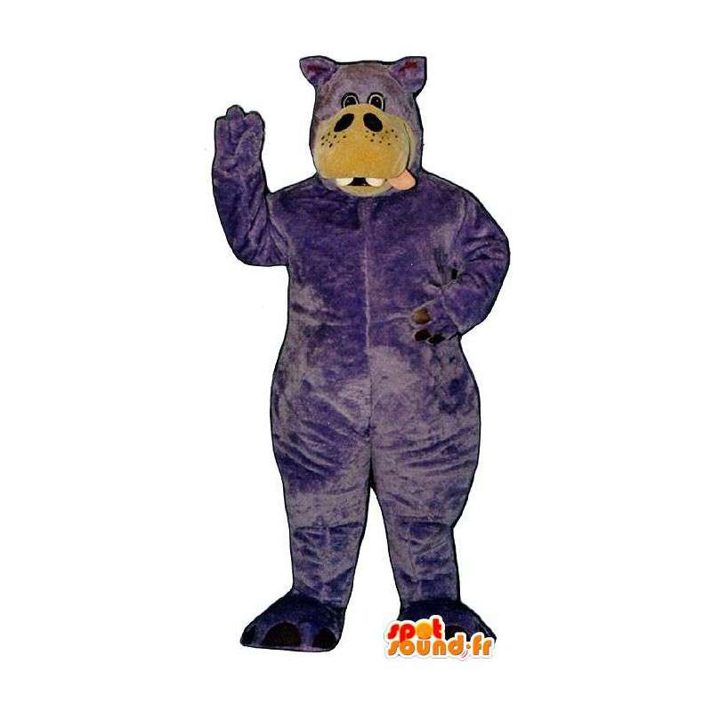 Costume purple seahorse. Mascot hippocampus - MASFR007019 - Mascots of the ocean