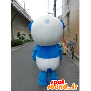 Mascotte d'Aqua Panda Chara, panda blanc et bleu très mignon - MASFR27214 - Mascottes Yuru-Chara Japonaises