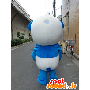 Aqua Panda Mascot Chara, white and very cute panda blue - MASFR27214 - Yuru-Chara Japanese mascots