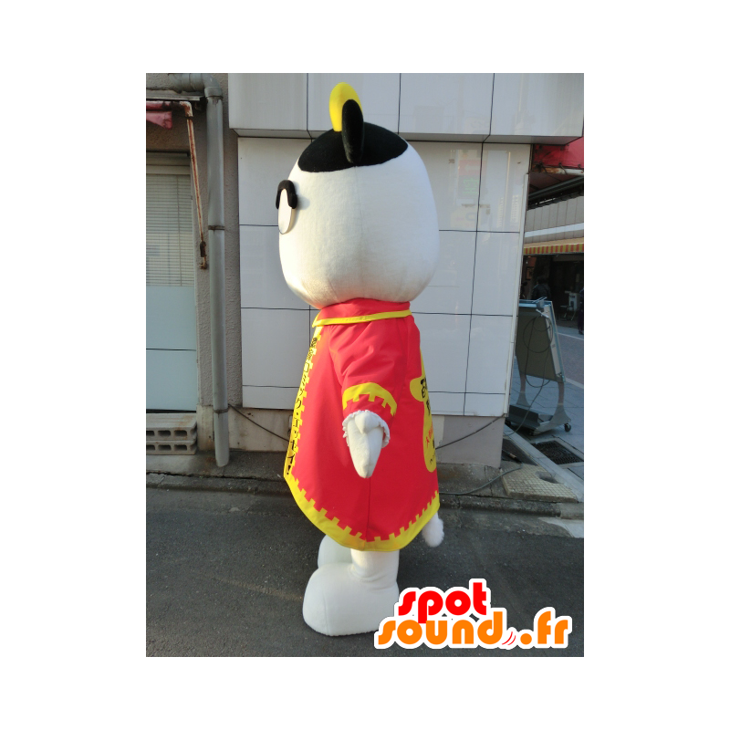 Mascot Hiroshi Arakawa, cow dressed in a red tunic - MASFR27216 - Yuru-Chara Japanese mascots