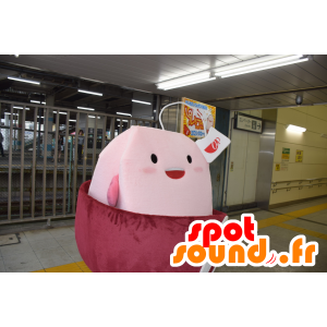 Mascotte de Puretti-chan, sachet de thé dans une grande tasse - MASFR27217 - Mascottes Yuru-Chara Japonaises