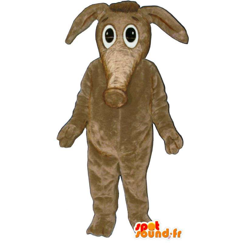 Beige tapirdragt. Tapir kostume - Spotsound maskot kostume