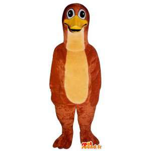 Mascot pingüino rojo, pato. Pato traje - MASFR007021 - Mascota de los patos