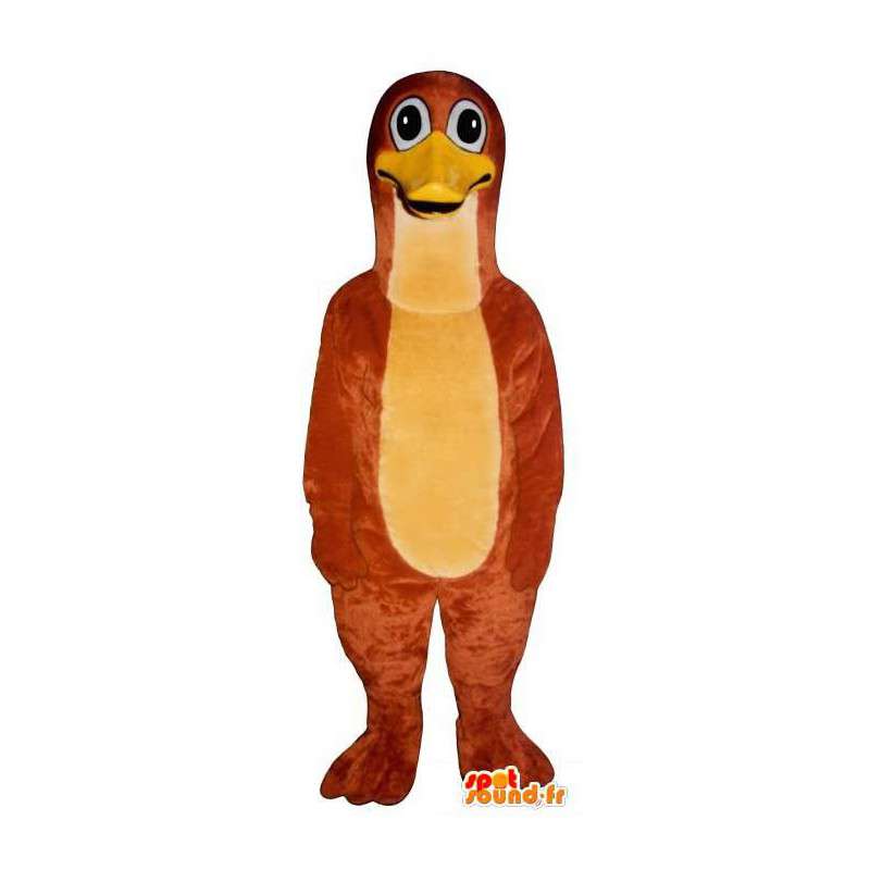 Mascotte de pingouin rouge, de canard. Costume de canard - MASFR007021 - Mascotte de canards