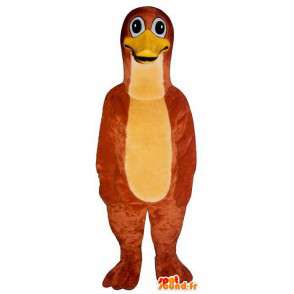 Mascot pingüino rojo, pato. Pato traje - MASFR007021 - Mascota de los patos