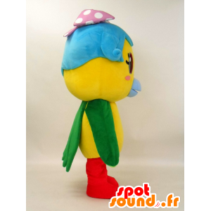 Aomi mascot, colorful bird, cute and feminine - MASFR27223 - Yuru-Chara Japanese mascots