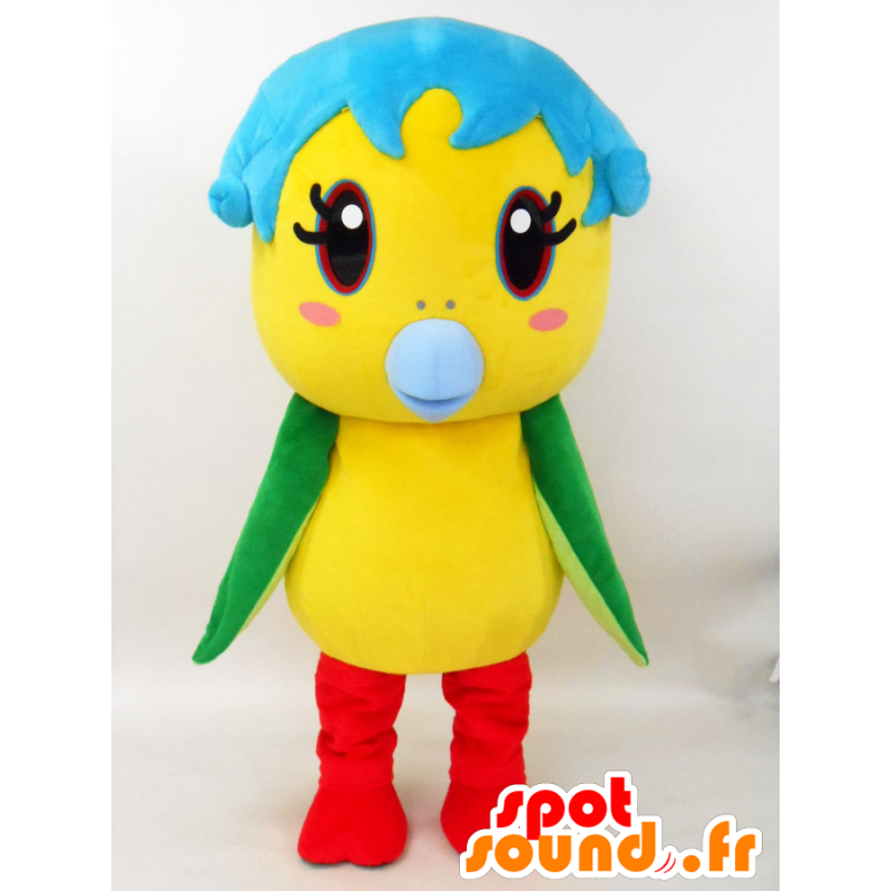 Mascota Aomi, pájaro colorido, lindo y femenino - MASFR27225 - Yuru-Chara mascotas japonesas
