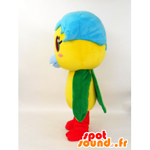 Mascotte de Aomi, oiseau multicolore, mignon et féminin - MASFR27225 - Mascottes Yuru-Chara Japonaises