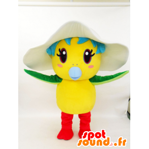 Maskot Aomi, mnohobarevný pták, roztomilý a ženský - MASFR27225 - Yuru-Chara japonské Maskoti