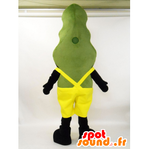 Mascot Enzo, reuze groene alg met een gele overalls - MASFR27227 - Yuru-Chara Japanse Mascottes