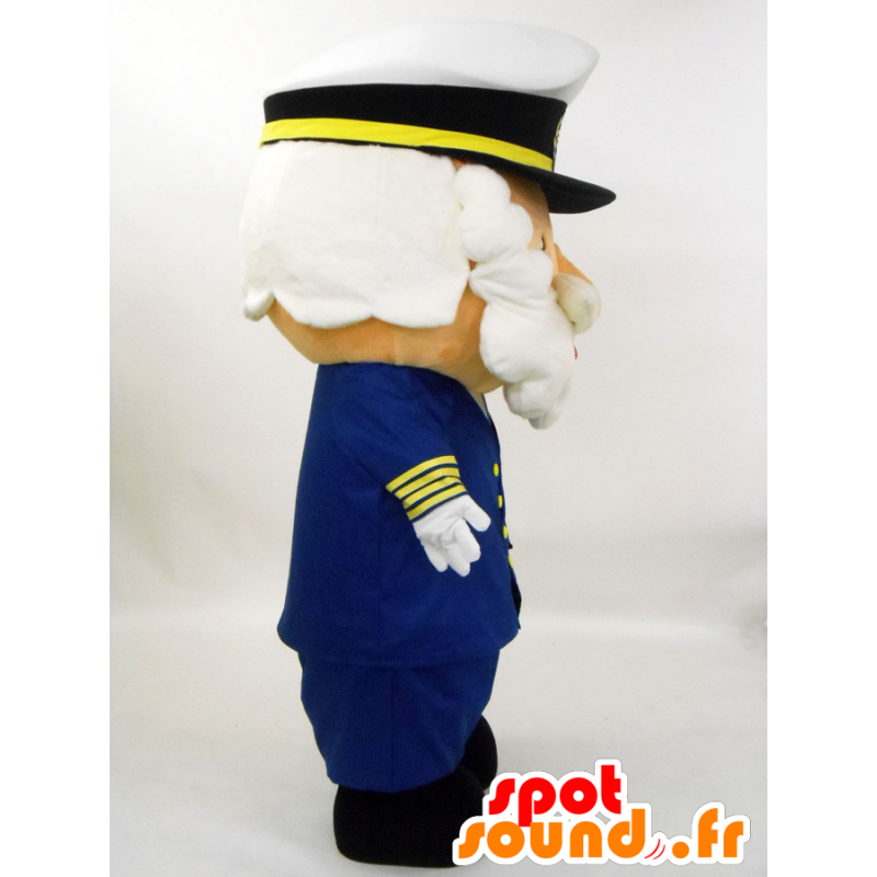 Mascot Captain Hammer, boat captain in blue uniform - MASFR27229 - Yuru-Chara Japanese mascots