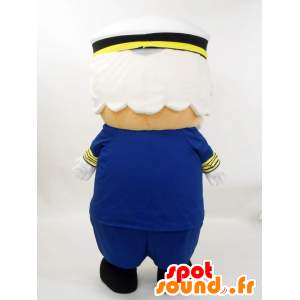 Mascotte de Captain Hammer, capitaine de bateau en uniforme bleu - MASFR27229 - Mascottes Yuru-Chara Japonaises