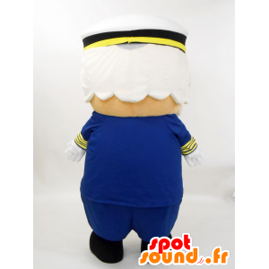 Mascot Captain Hammer, boot kapitein in blauw uniform - MASFR27229 - Yuru-Chara Japanse Mascottes