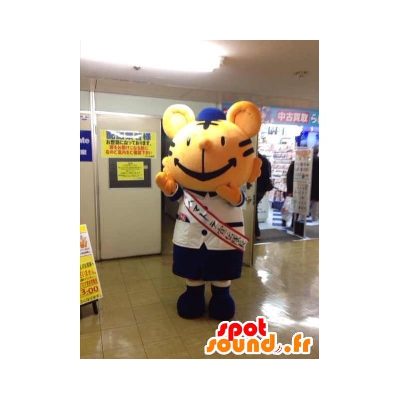 Mascot hamatora Toranka kun, orange and black tiger - MASFR27233 - Yuru-Chara Japanese mascots