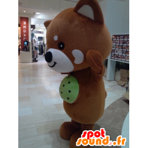 Mascot Ichikawa Nashimaru, brun og hvit fox - MASFR27234 - Yuru-Chara japanske Mascots