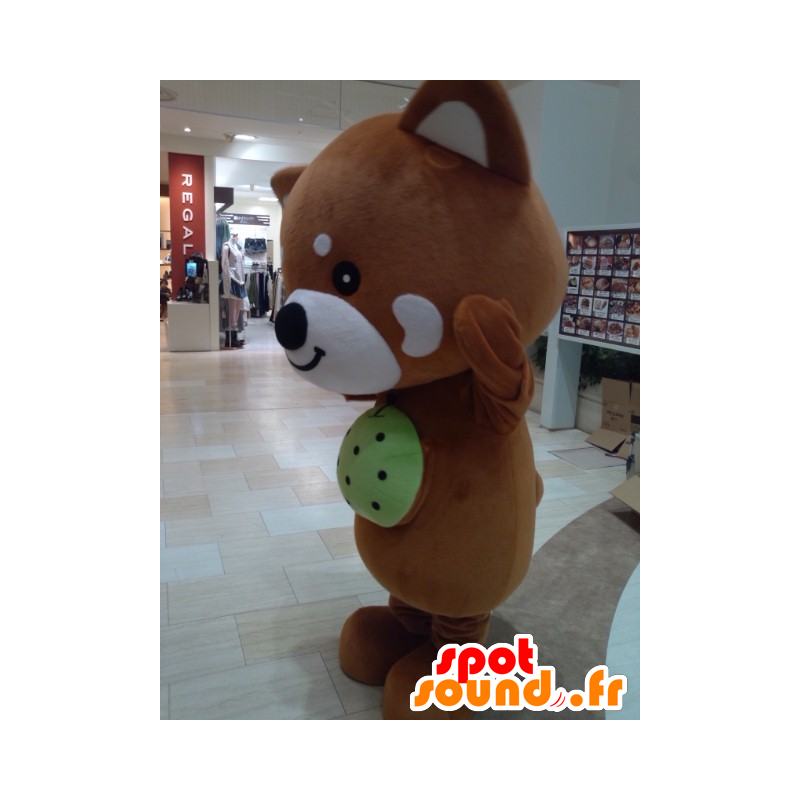 Ichikawa Nashimaru mascot, brown and white fox - MASFR27234 - Yuru-Chara Japanese mascots